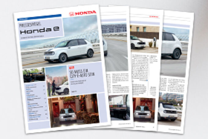 Honda e Pressespiegel Sonderausgabe